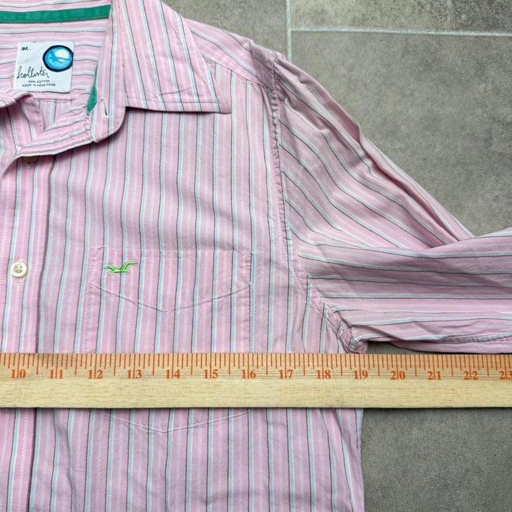 y2k Hollister Co. Pink & White Striped Cotton Button Up Shirt
Size M - Picture 4 of 6
